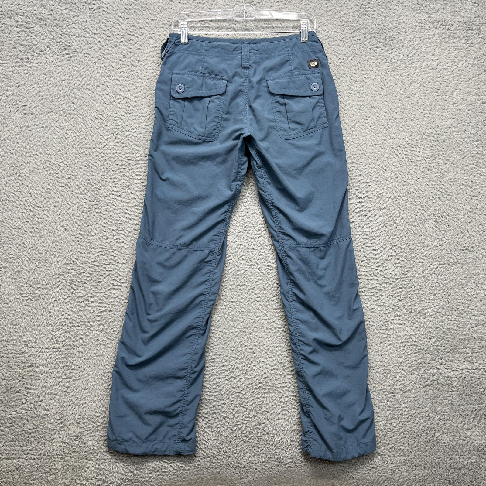The North Face Hiking Pants Womens 4 Blue Roll-Up Convertible Quick Dry Outdoor