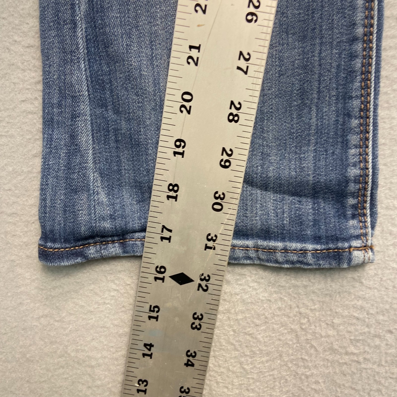 Express Mens Blue Denim Skyscraper Stella Low Rise Bootcut Jeans No Size Tag