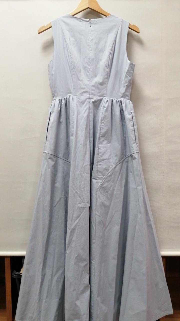 Clane Line Arch Flare Dress Women’s Size 0 Blue 46in Length