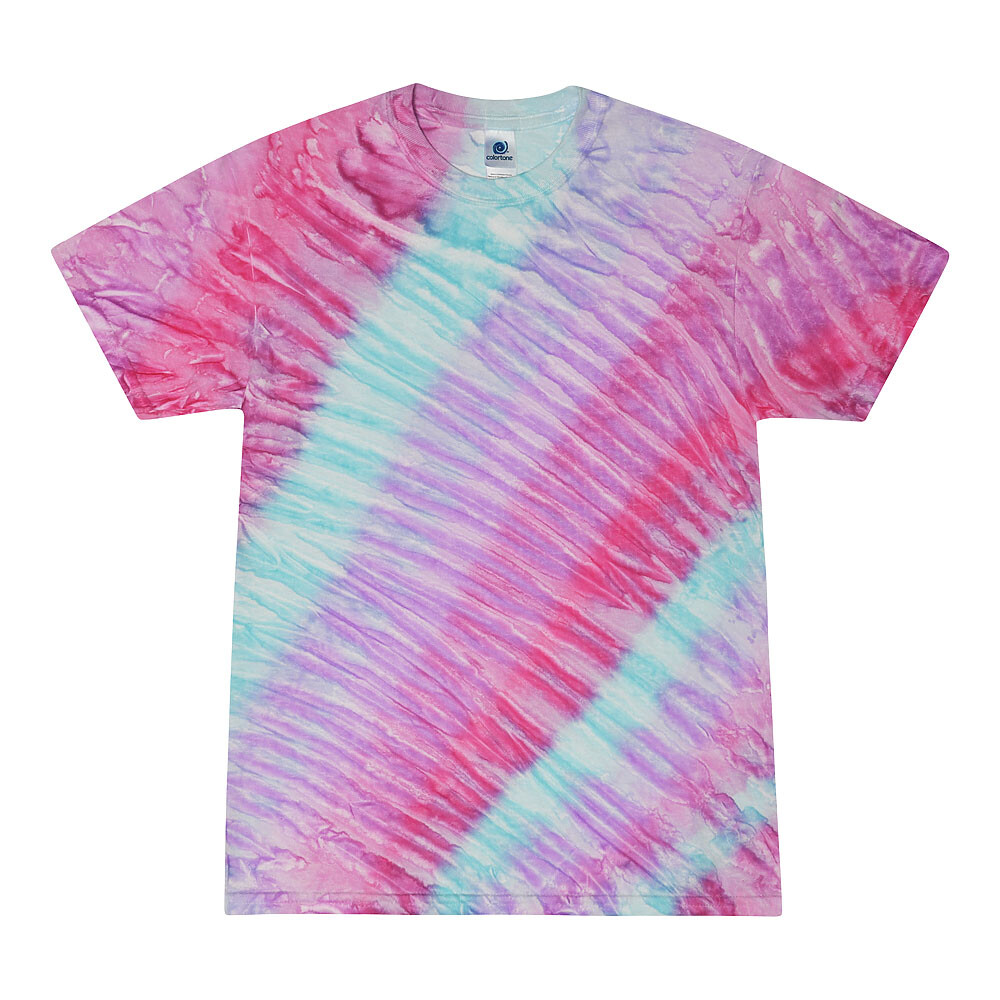 Tie Dye T-Shirts Multi-Color Adult XXX-Large 100% Cotton Colortone