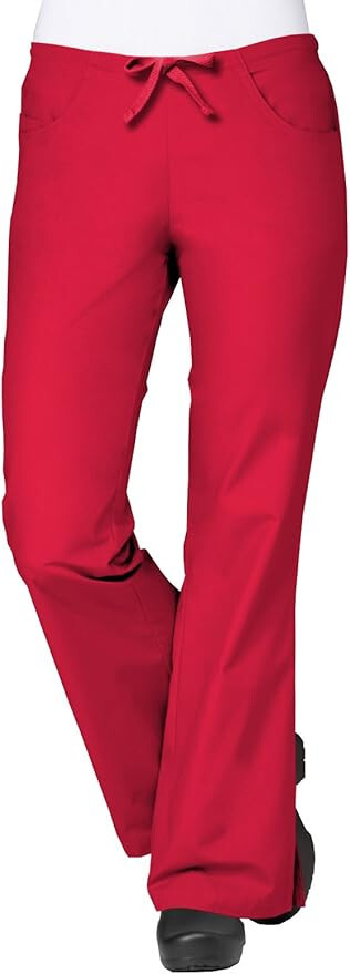 Maevn Core Women 9026 Flare Leg Scrub Pants Elastic Drawstring Back Size XXS-XXL