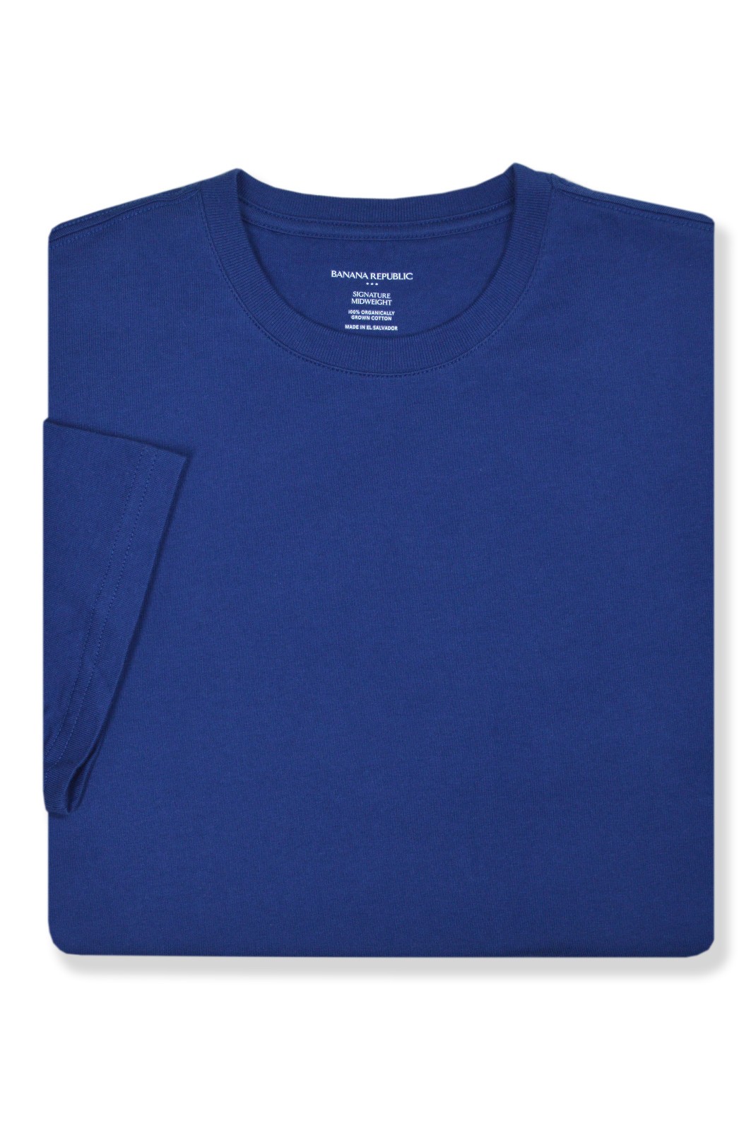 Banana Republic F Mens Blue Midweight Cotton Crewneck Tee Shirt Large L BR-006