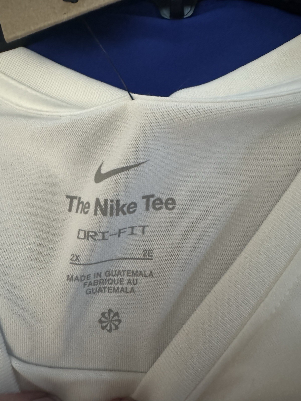 Nike The Nike Tee Dri-FIT Women’s Training Tank, White 2X Relaxed Fit DX0602-100