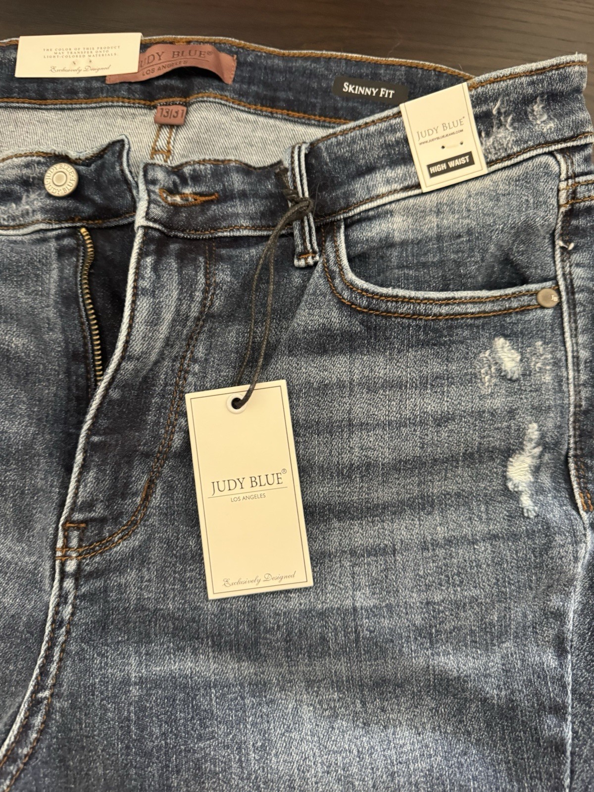 Judy Blue Women’s High Rise Skinny Stretch Jeans Medium Wash Blue 11/30