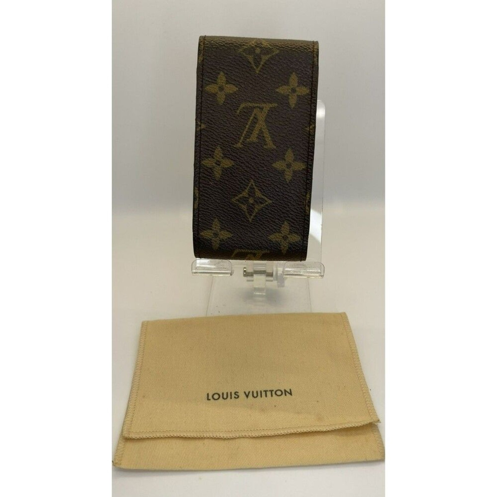Louis Vuitton Monogram Cigarette Tobacco Case Brown w/ Dust Bag – Authentic/78