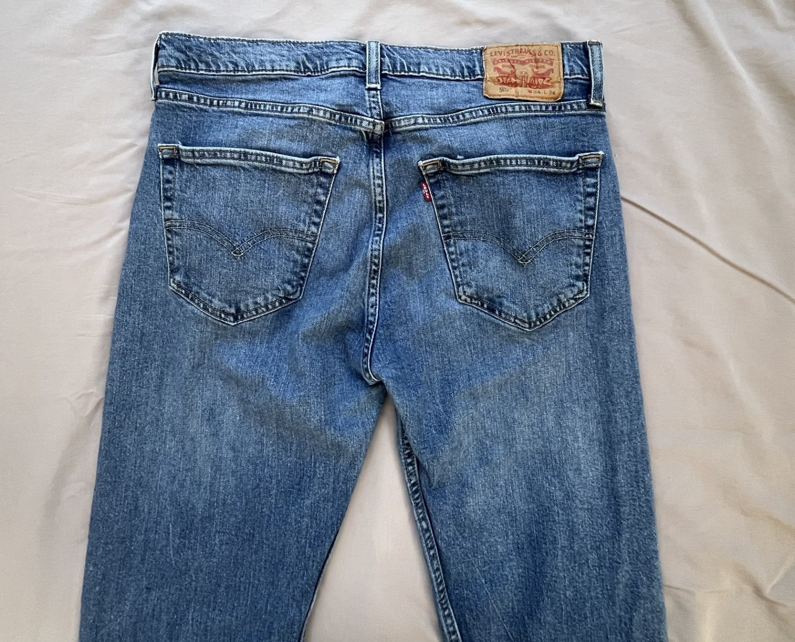 Levi’s 502 Jeans Men’s 34×34 Blue Medium Wash Denim