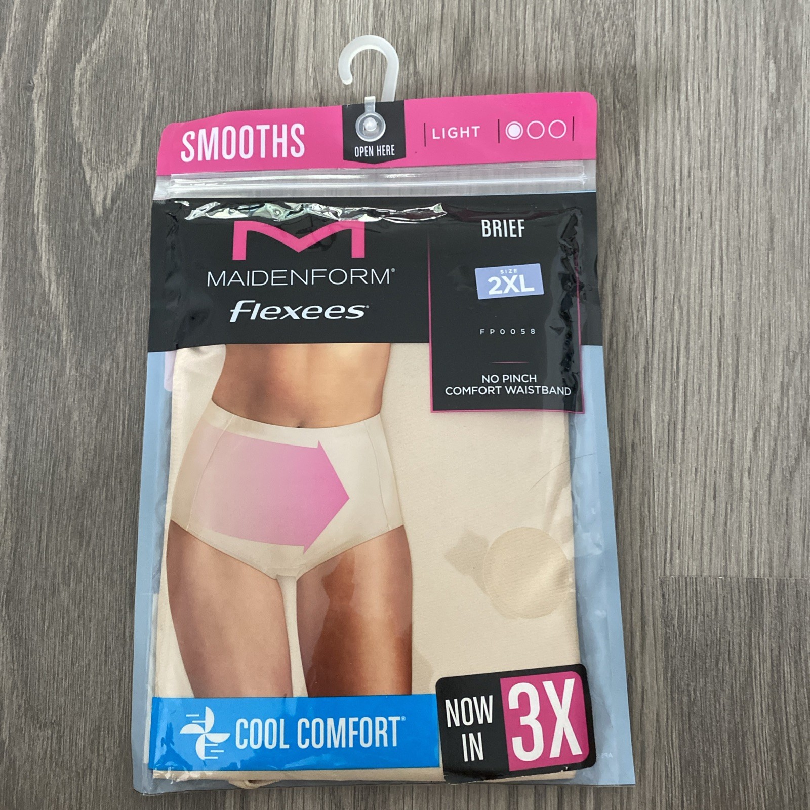 Maidenform Flexees Women’s Shapewear Brief FP0058 Beige Size 2XL New