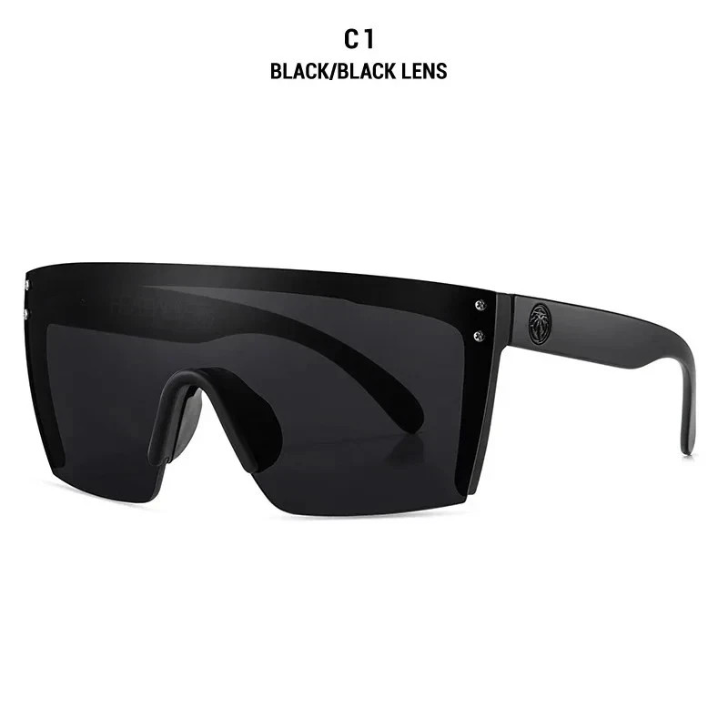 New High Quality Luxury Heat Wave Brand Sunglasses Square Conjoined Lens sportin