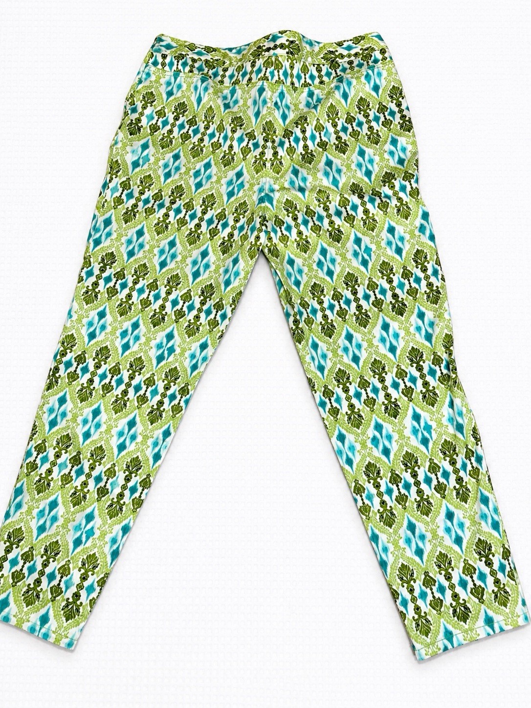 Jones New York Women’s Coastal Chic Pants Size 12 Preppy Stretch Resort Golf