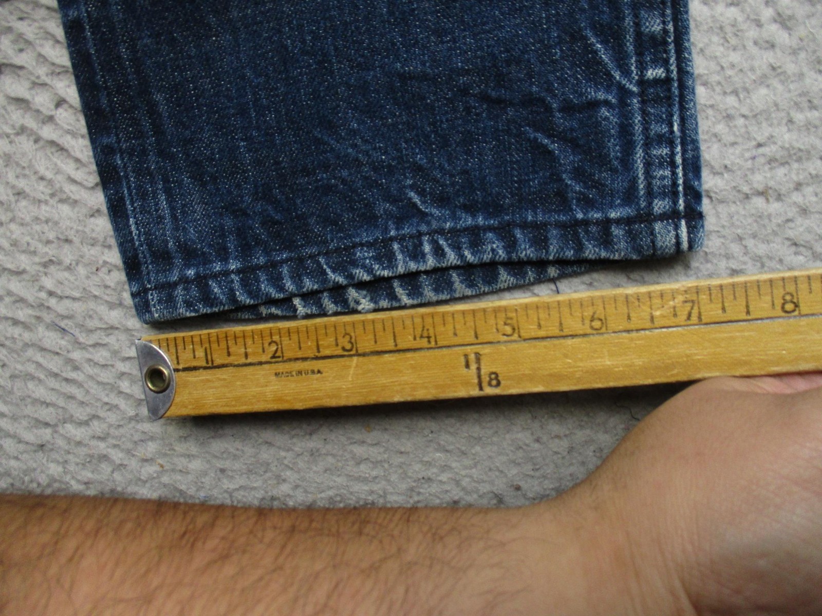 Propr Selvedge Jeans Mens 29×30 Blue Rinse Straight Japanese Denim Made USA