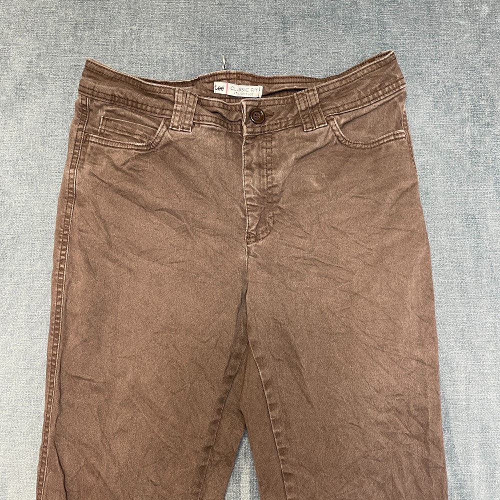 Lee Classic Fit Jeans Mens 31×30 Brown Denim Outdoor Streetwear Straight Leg