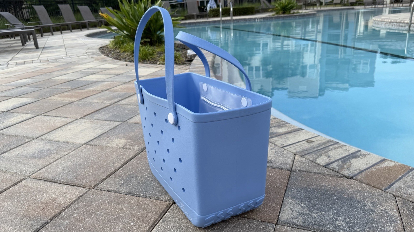 EVA Rubber Beach Tote Bag Waterproof Pool Bag Lightweight Large Travel Bag