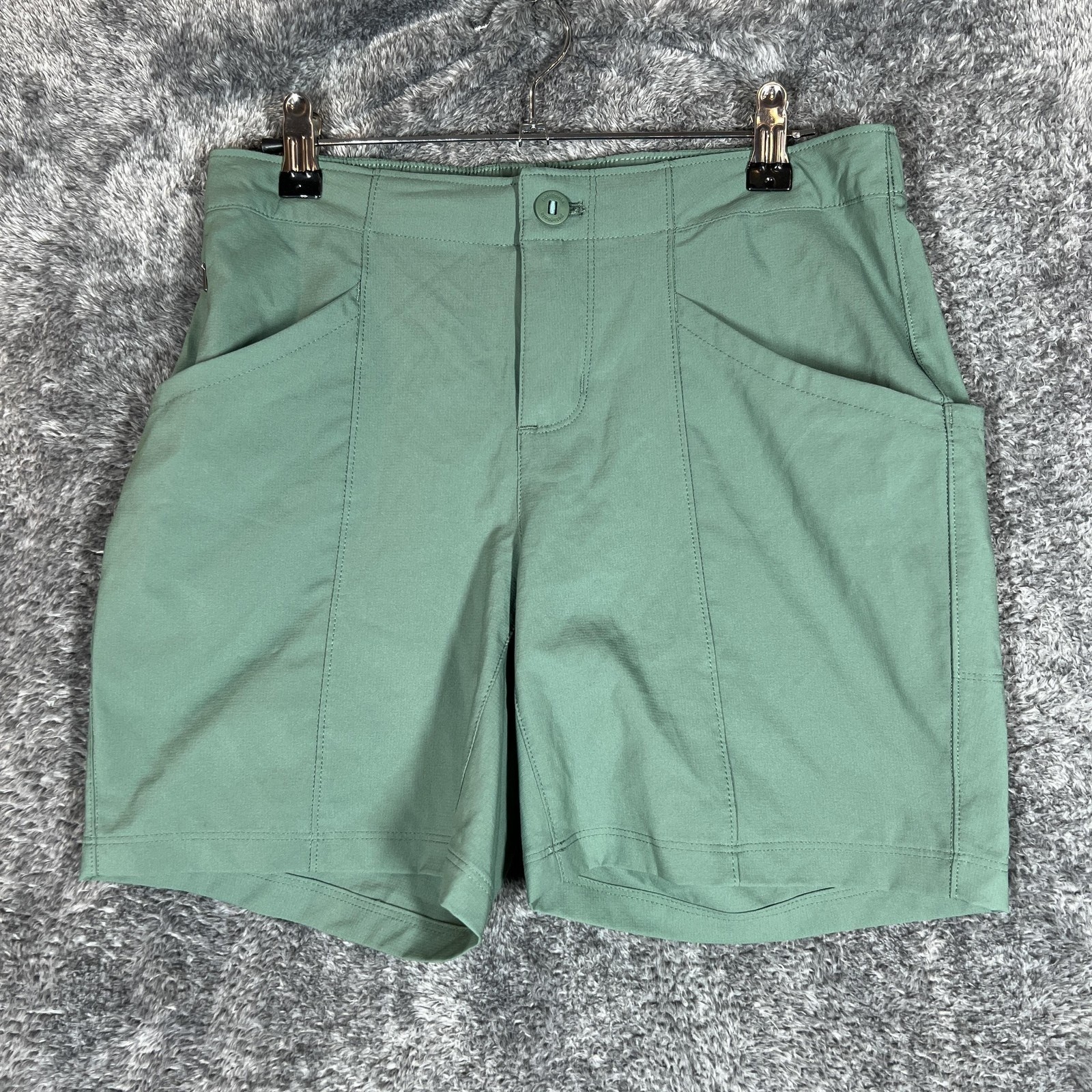 Patagonia High Spy Shorts Womens 2 Green 6 in Inseam Regular Fit Ripstop Hiking