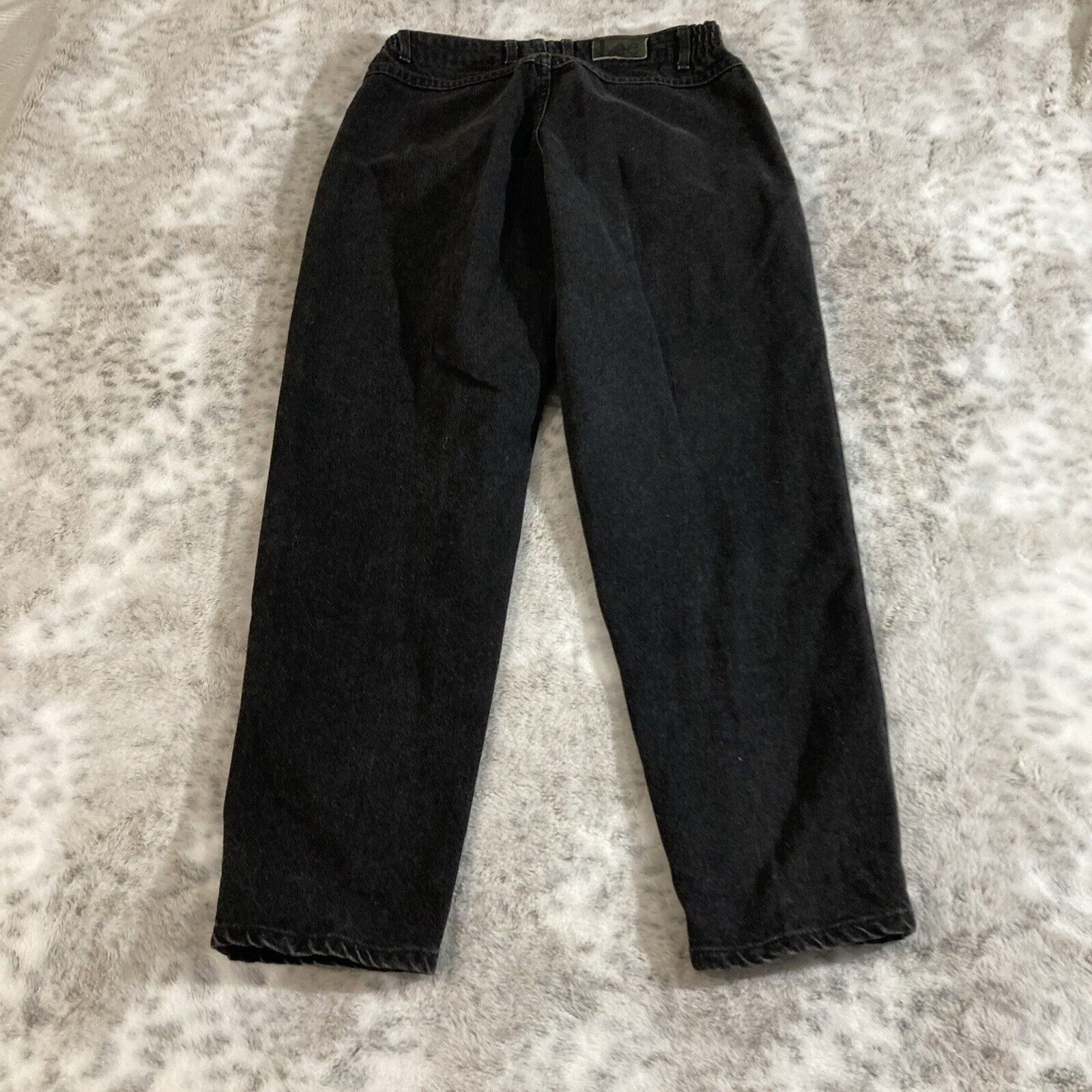 Lee High Waist Mom Jeans 30×28 14 Petite Union USA Made Denim Grandma Farmer 151