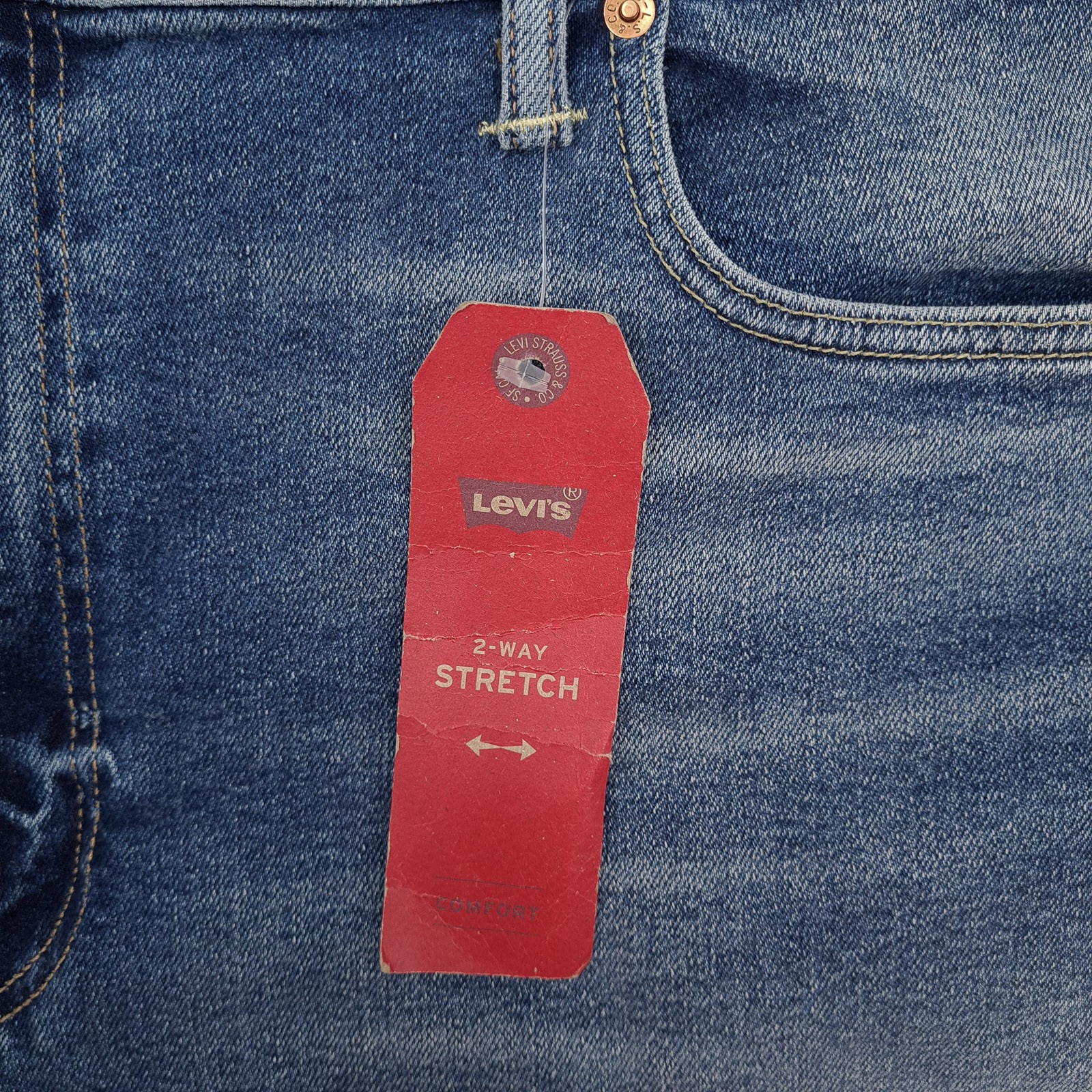 Levi’s Jeans 502 Men Stretch Regular Tapered Ew1 Size W44 L32