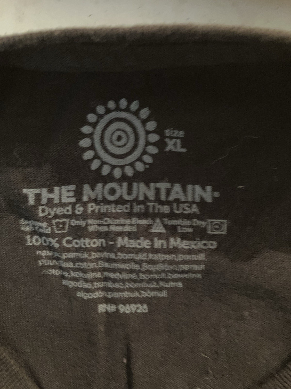 The Mountain Thug Life Cat Graphic Print Black Cotton Crew Tee Men’s XL