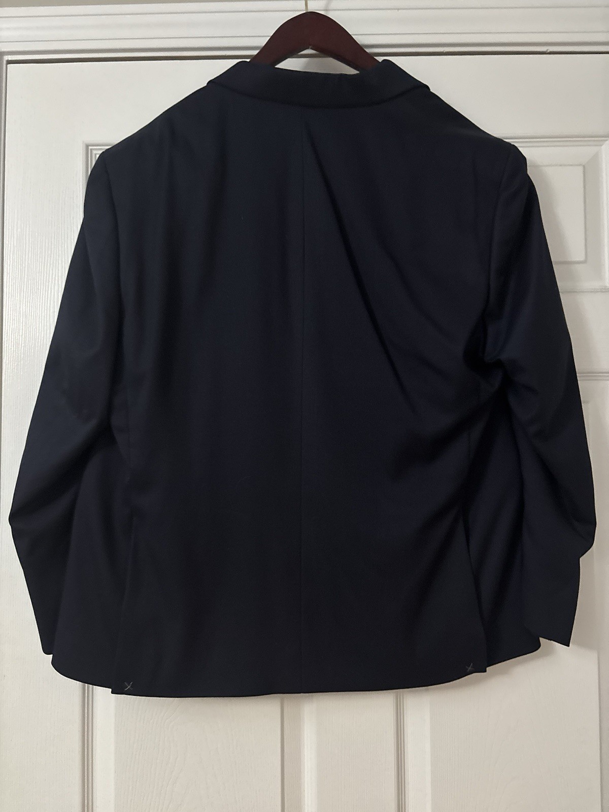 Michael Kors Men’s Navy Solid Blazer Suit Jacket 46R Notch Lapel Pockets