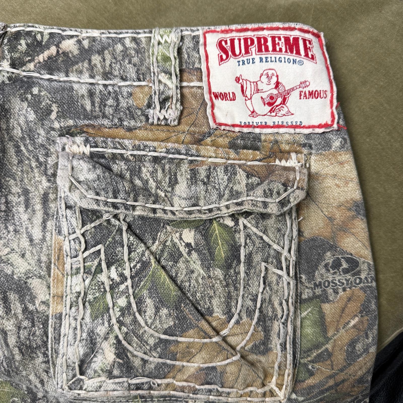 SUPREME TRUE RELIGION FW21 REALTREE CARGO DENIM JEANS