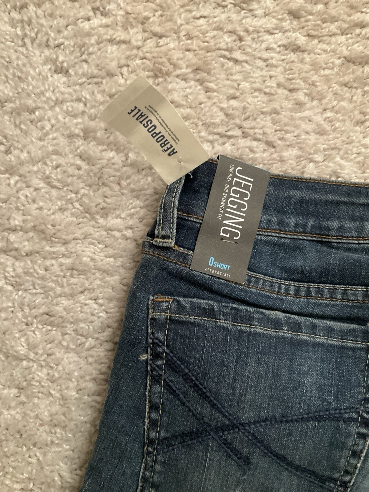 Aéropostale Women’s Jegging Jeans Blue Denim Medium Wash Slim Stretch Sz 0