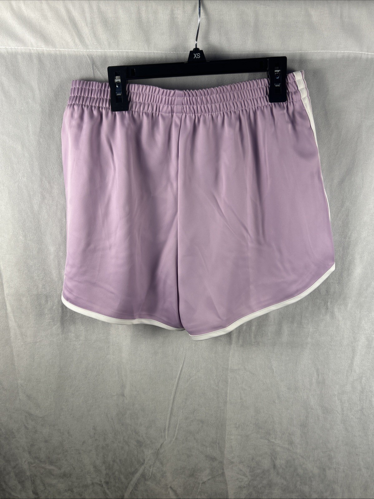 Adidas Originals Sprinter $40 Shorts Womens Small Purple 3-Stripes Elastic Waist