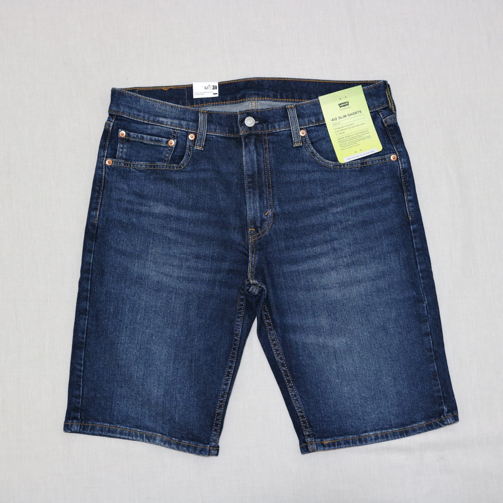 Levi’s 412 Men Zipper fly Slim fit jeans shorts size 32, 33 ,36 new with tags
