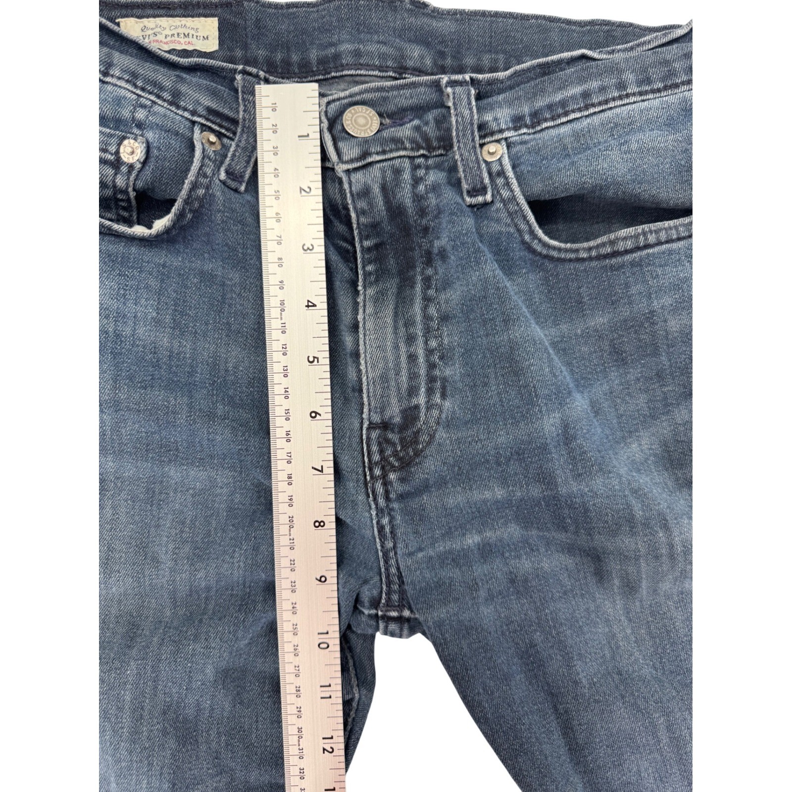Levis Premium 502 Regular Taper Mens Jeans 29×30 Dark Wash