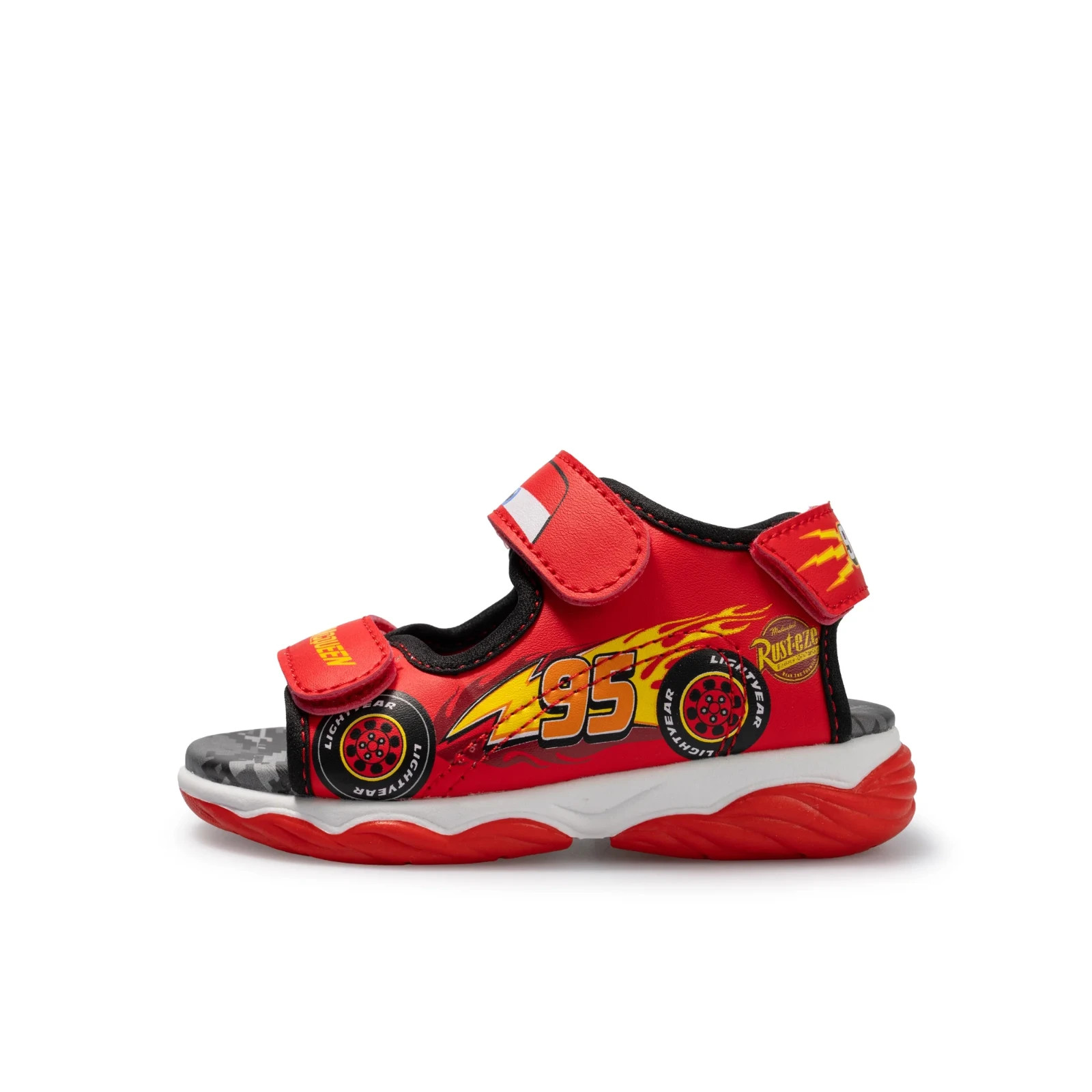 New Disney Cars Lightning McQueen Toddler/Little Boy Sandals 7 8 9 10 11 12