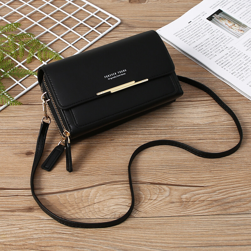 Leather Large Capacity Multifunctional Shoulder Clutch Crossbody Bag Phone Purse