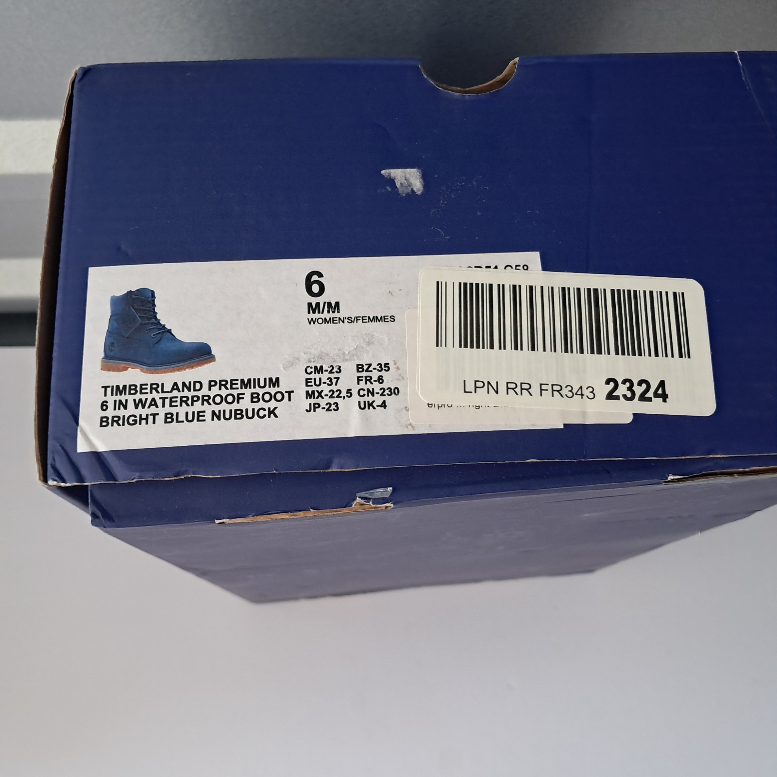 Timberland Premium 6″ Waterproof Boots Women 6 Bright Blue Nubuck 50th Anniversa