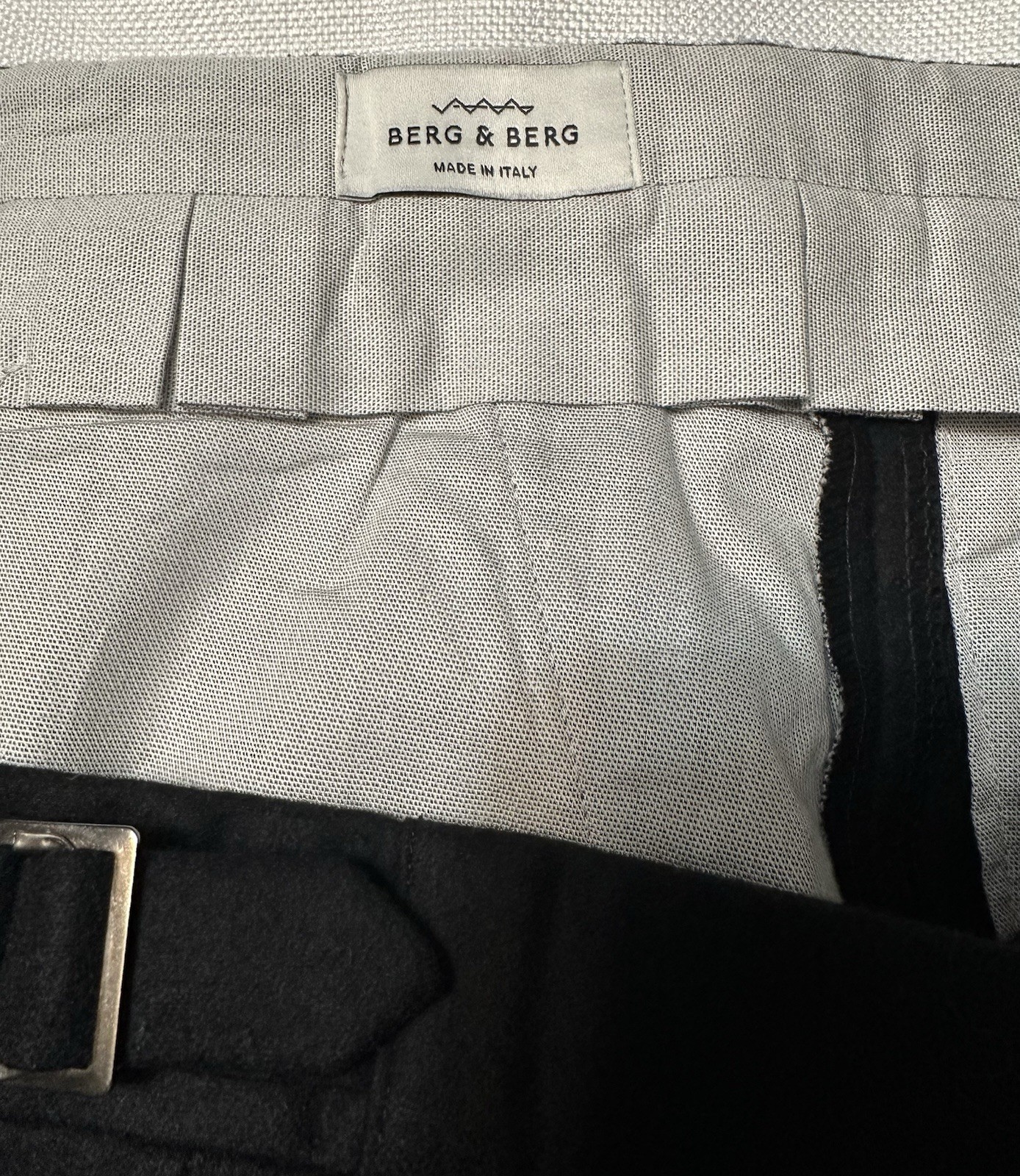 BERG & BERG Black Wool Pants EU 50 NEW US 34×31 1/2 New Without Tags.