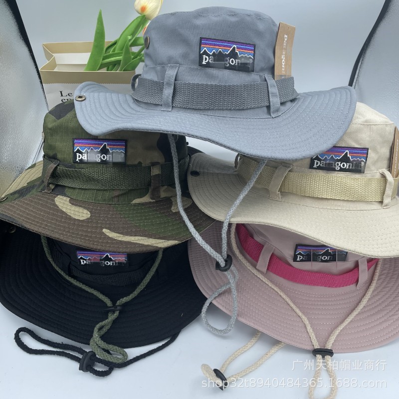 Patagonia Wavefarer Bucket Hat Colorblock Retro Outdoor Fishing Unisex Shade Hat