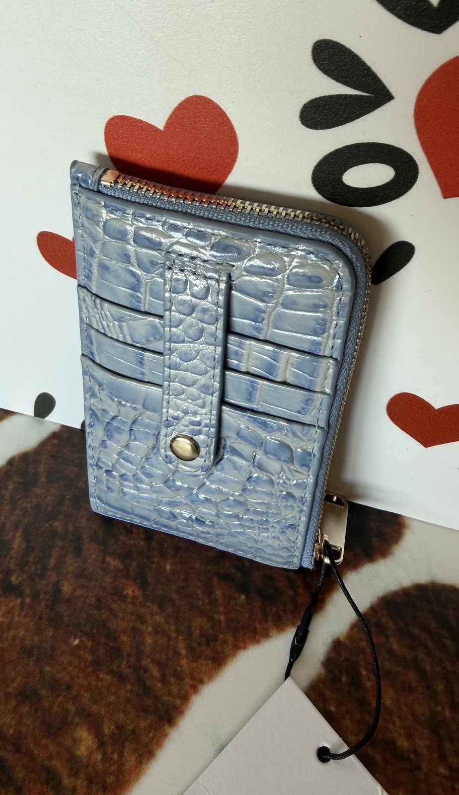 BRAHMIN LENNON HEAVENLY BLUE NWT WALLET