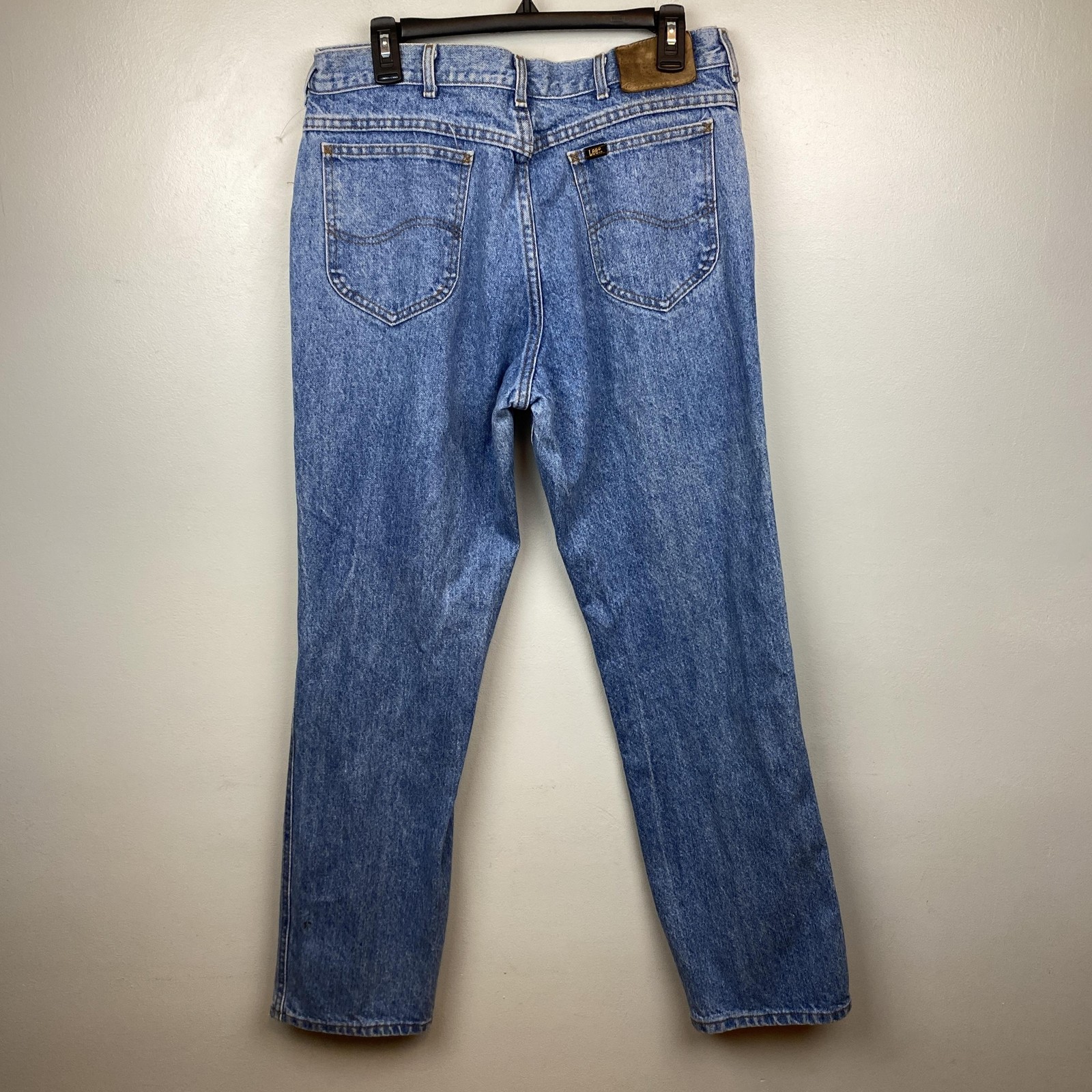 Vintage Lee Riders Jeans Mens 36×32 Straight Fit Made USA Distressed 90s Denim