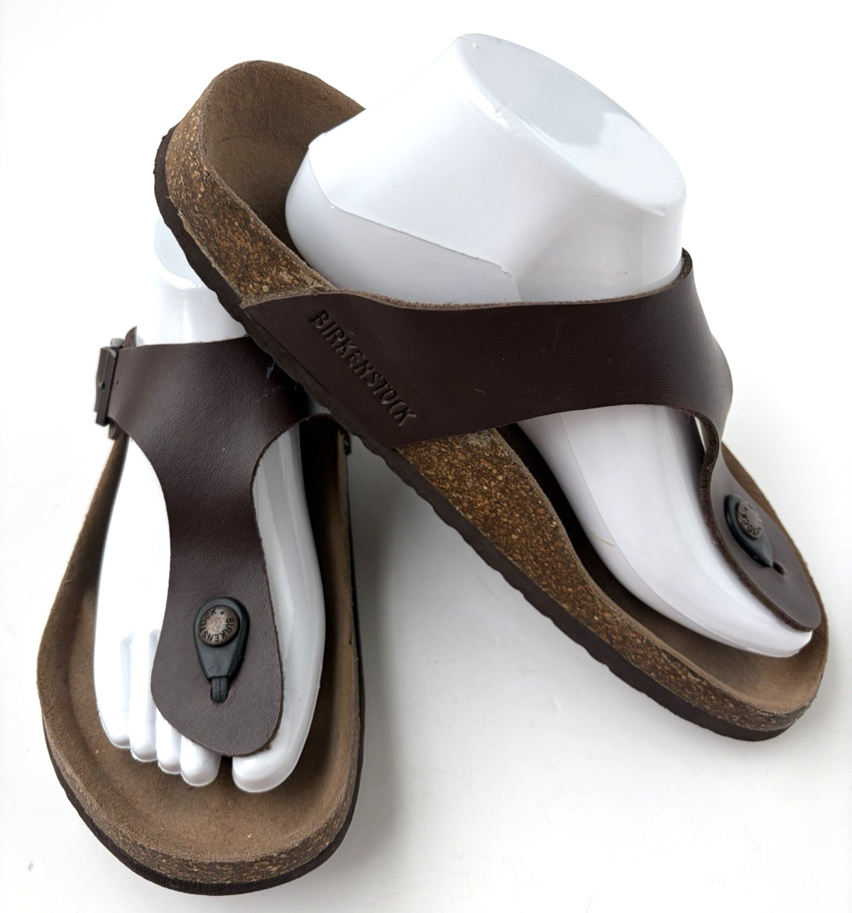 Birkenstock Gizeh Dark Brown Thong Sandals Mens 8 Womens 10 EU 41