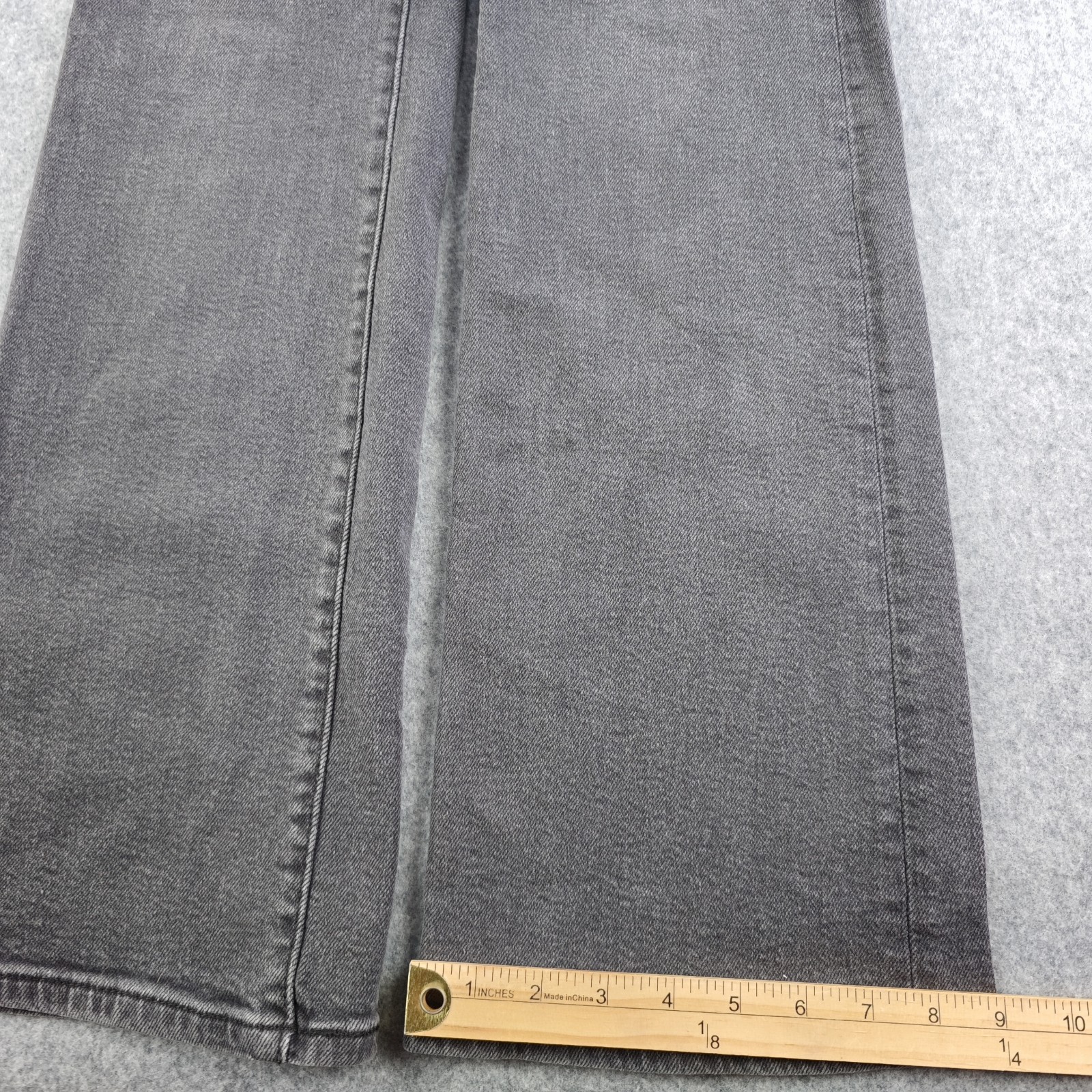 Levis Ribcage Boot Jeans Women’s 28 Black Wash High Rise Bootcut Button Fly