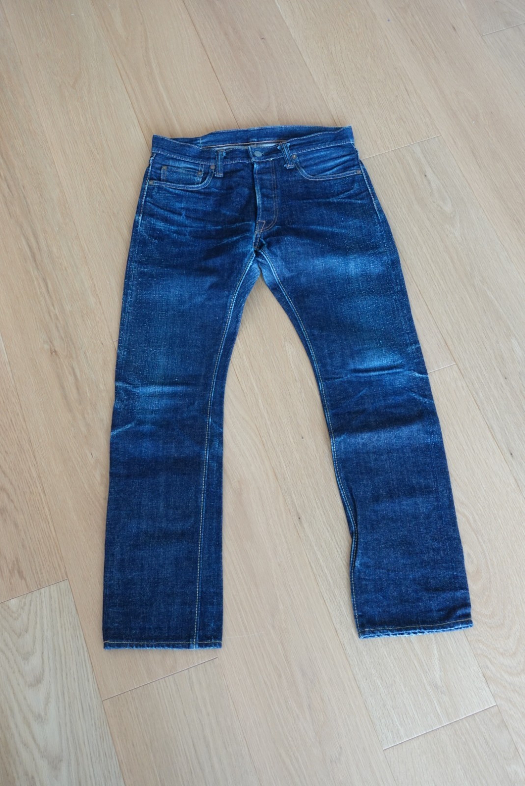 Pure Blue Japan x Blue in Green Selvedge Denim Jeans 31×30 Made in Japan