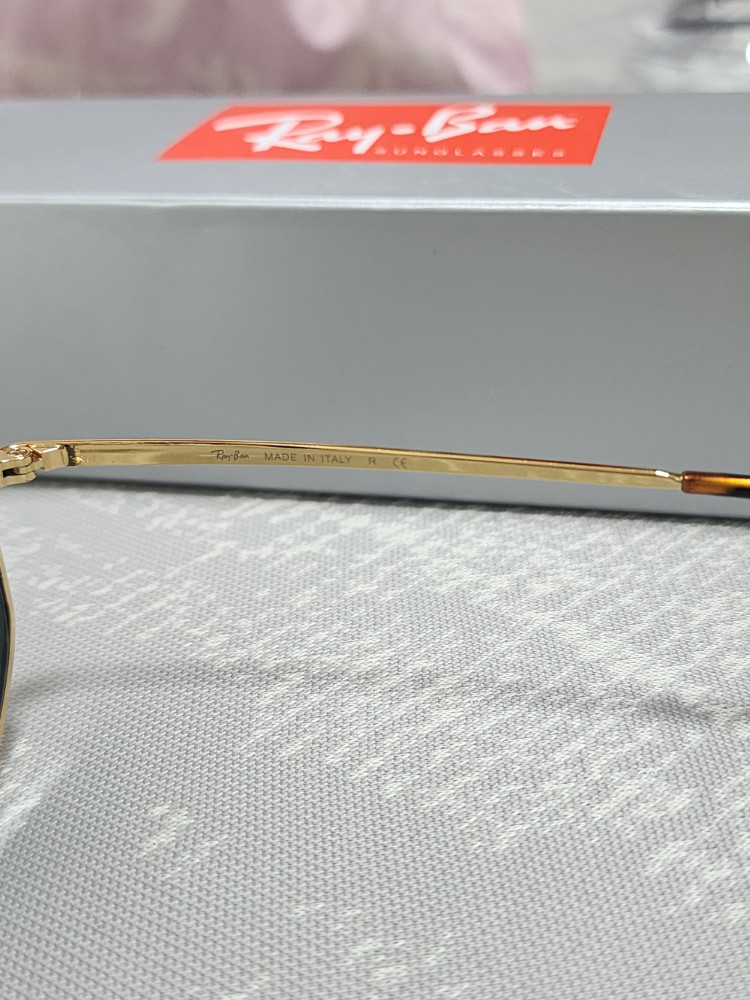 Ray-Ban RB3648 The Marshal Sunglasses Gold Frame Glass Gray Lens 54-21 mm