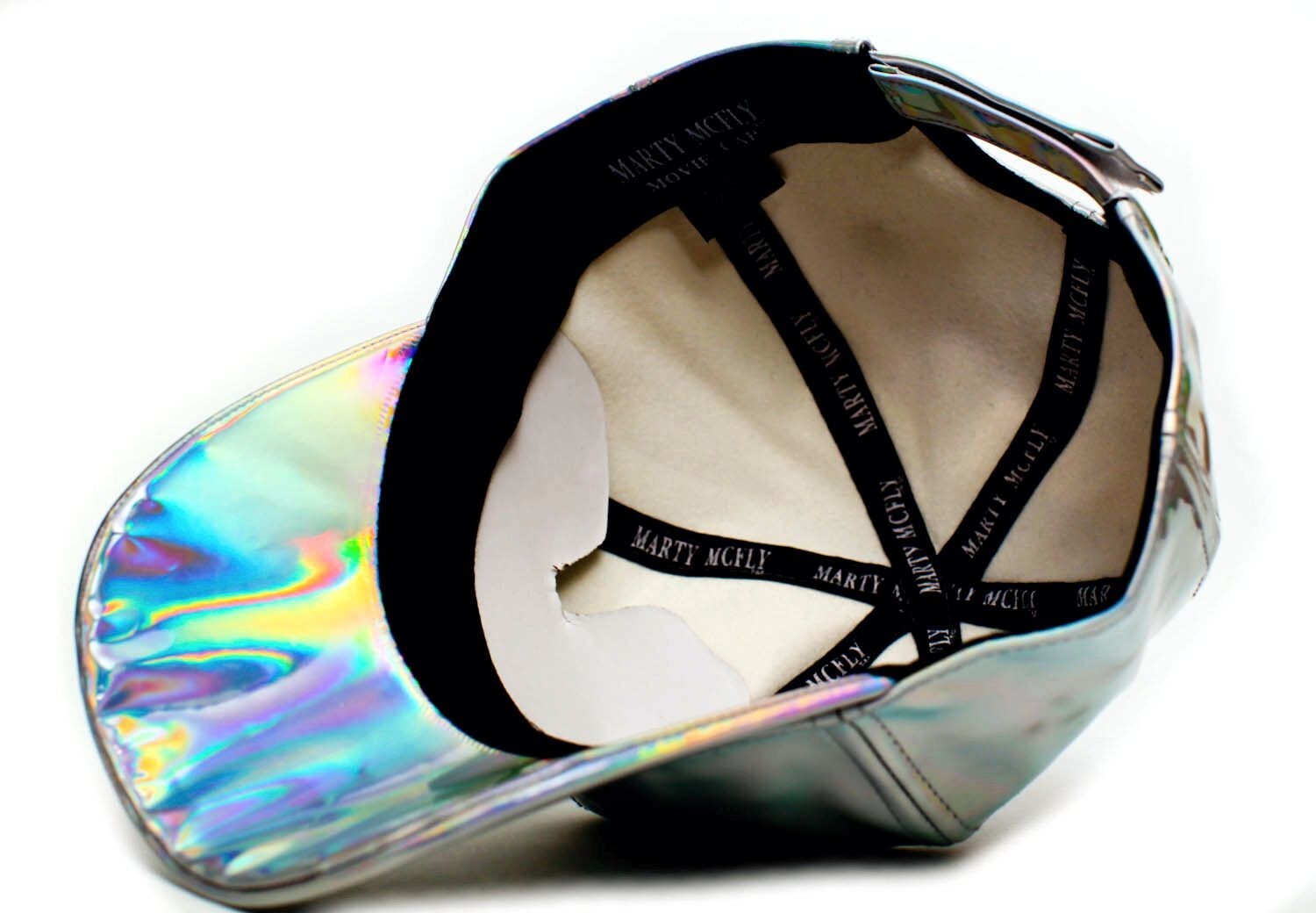 Back to The 80’s Future Marty McFly Hat Curved Bill Rainbow Cap Adult