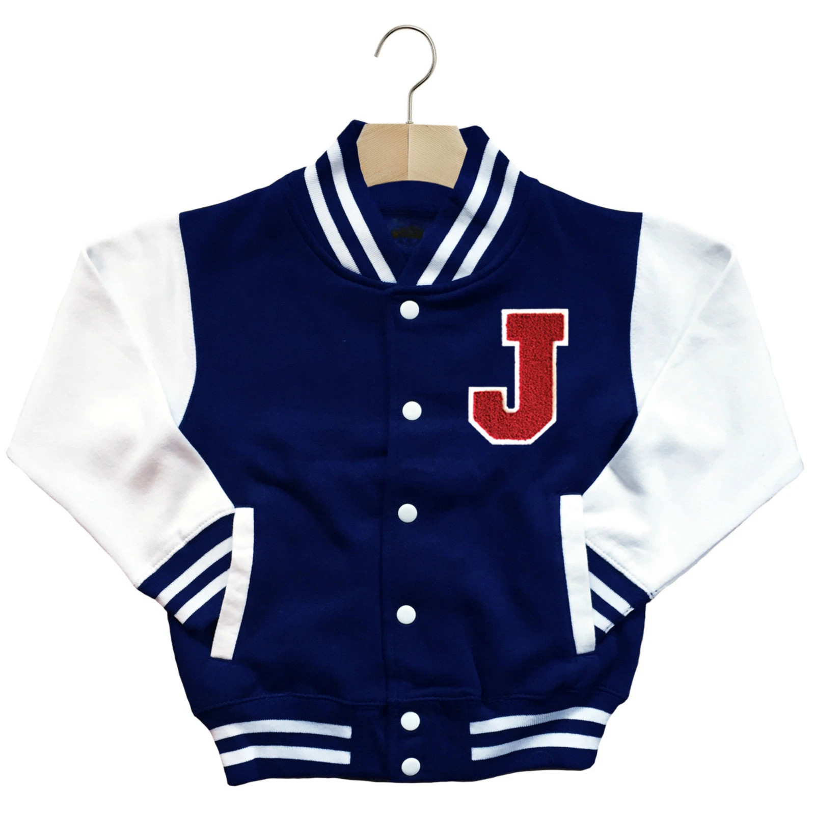 CLASSIC VARSITY BASEBALL JACKET UNISEX PERSONALIZED GENUINE US D COLLEGE LETTER