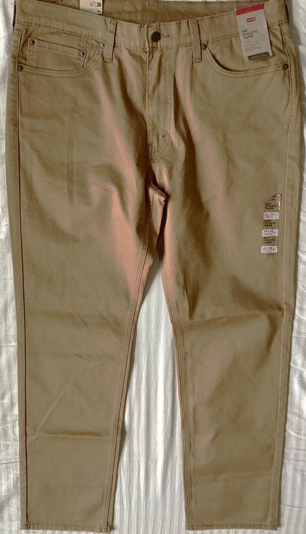 Levi’s 541 ATHLETIC TAPER FIT 0151 Caraway Cruz Size 40×30 STRETCH TWILL NEW