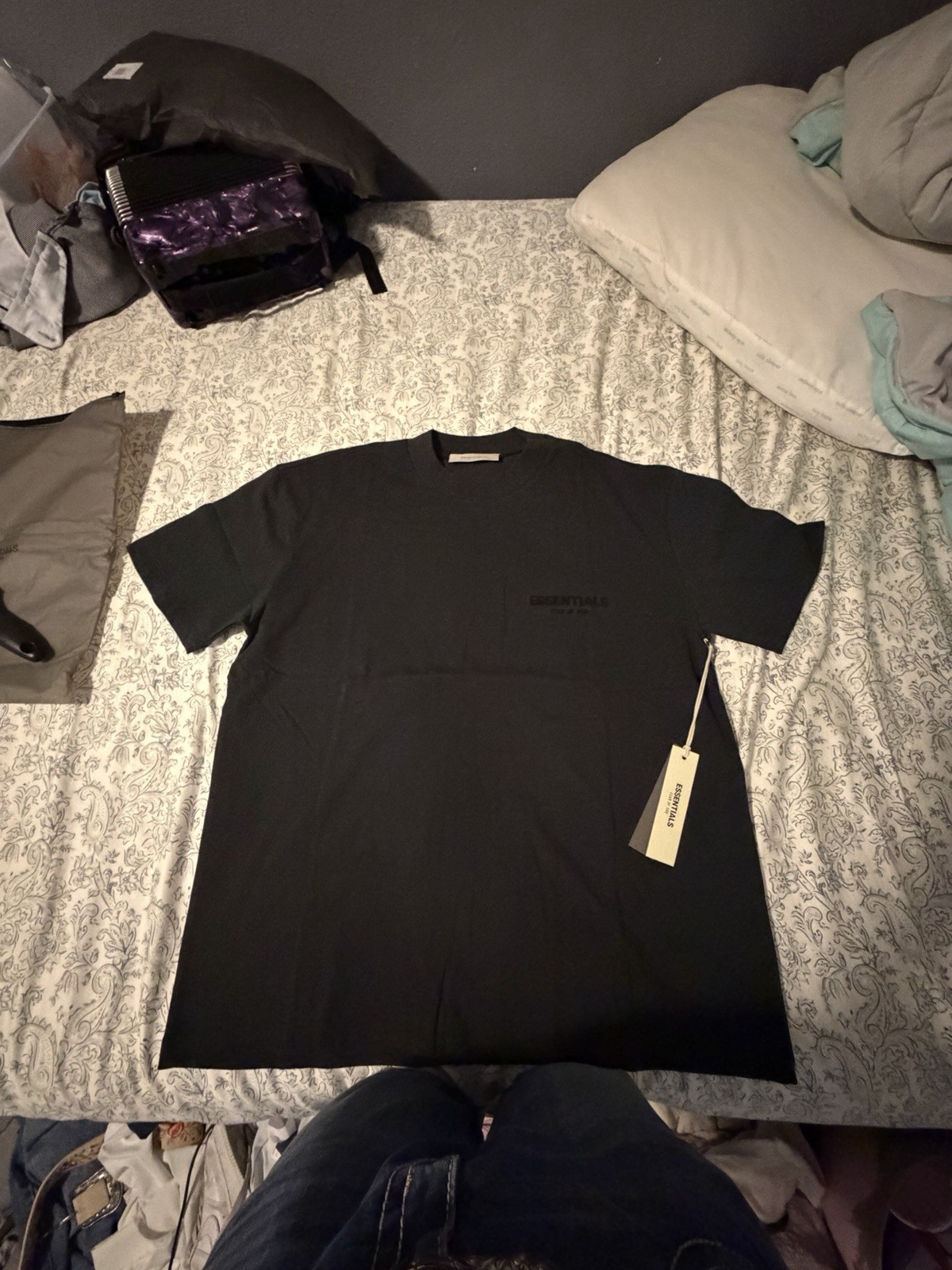 NEW Essentials Fear of God Black T-Shirt | Size:M but fits L or XL | With Tags