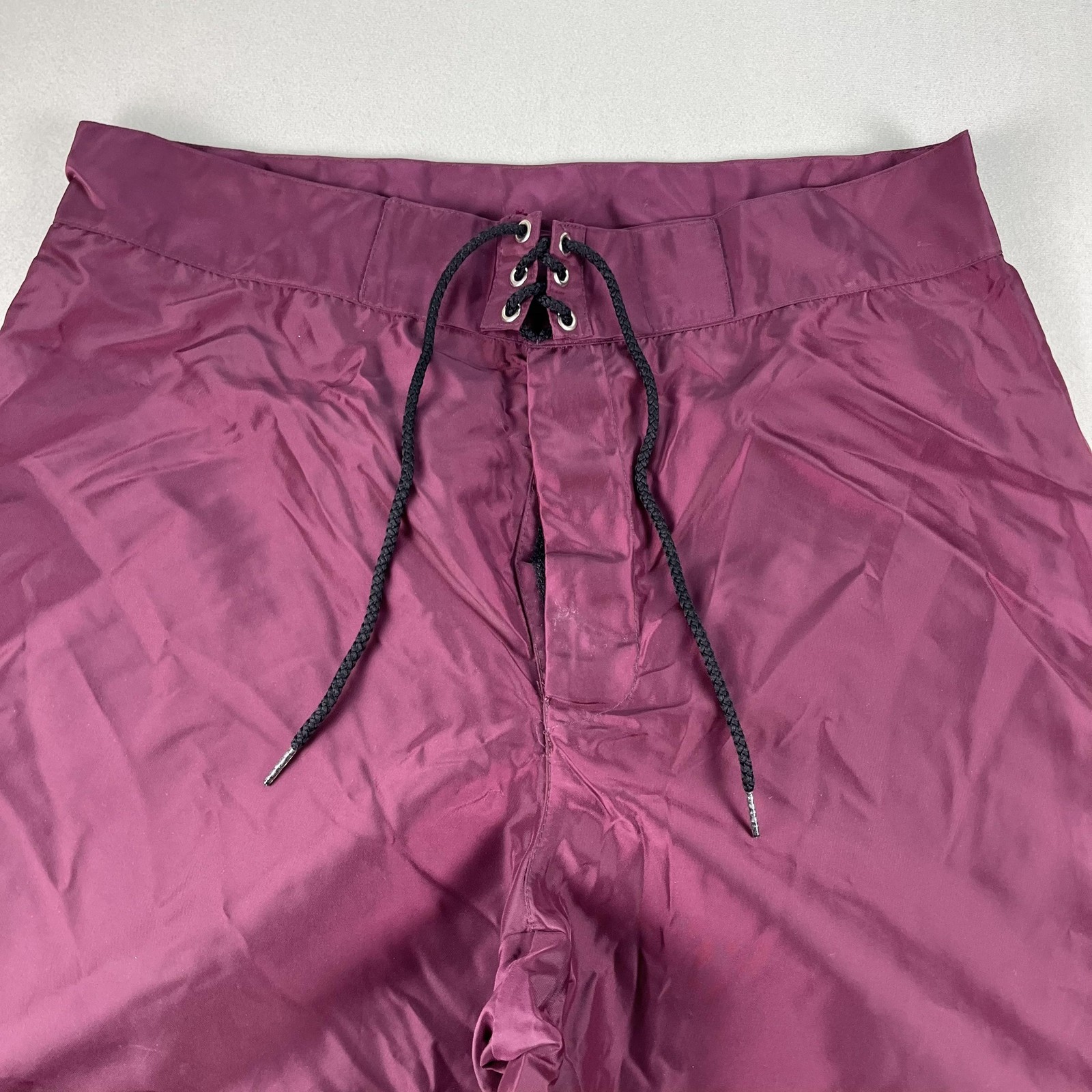 Vintage Tom Of Finland Pants Mens 33 Maroon Lace Up Stripe Rave Grunge Gay 90s