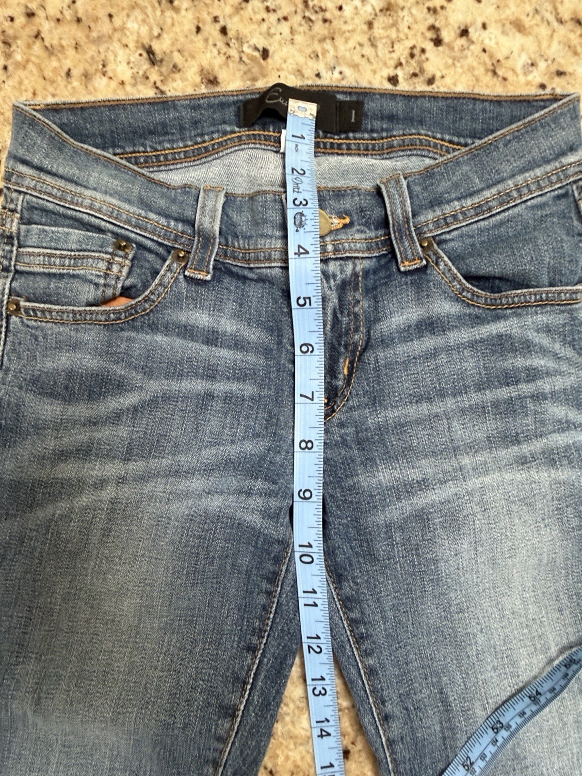 Eunina Blue Medium Wash Skinny Slim Fit Denim Jeans Button Zip 5-Pocket Women