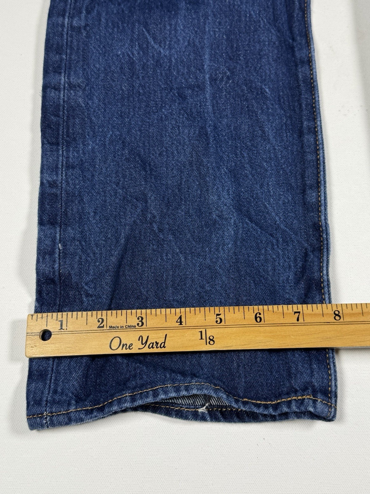 Levi’s 501 Original Fit Jeans Mens 32×30 Measured Blue Medium Wash Straight Leg