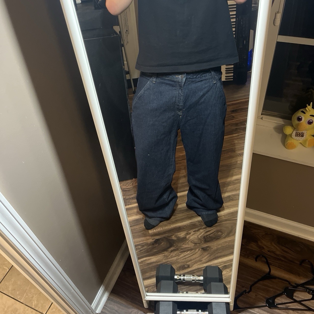 Navy Baggy Blue Jeans