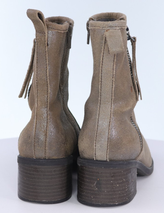 Clarks Collection Women’s Heeled Booties Boots Size 7 Leather Bronze