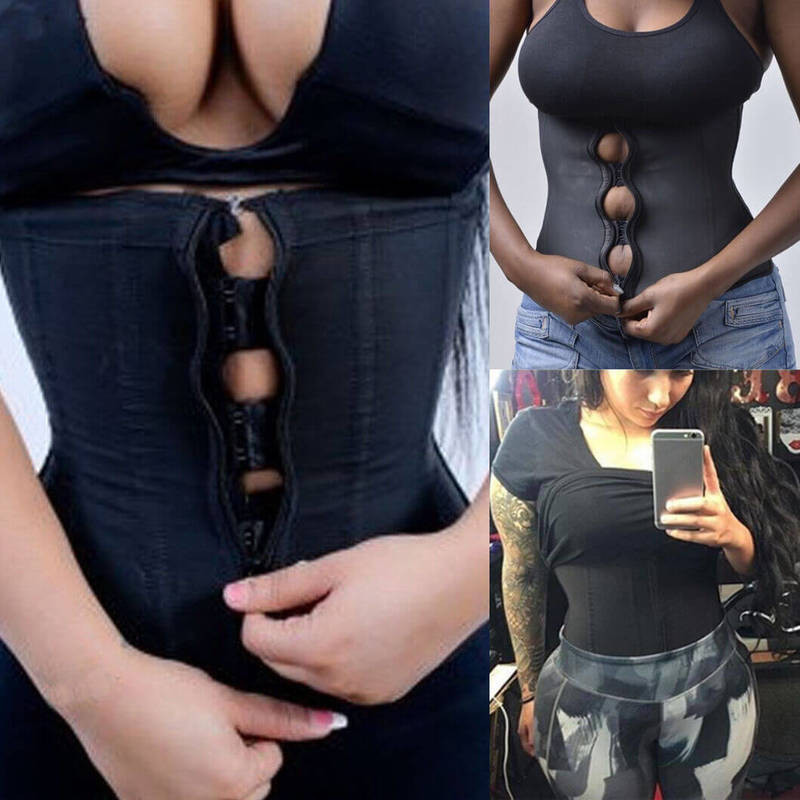 100% Latex Waist Trainer Fajas Colombianas Reductoras Body Shaper Corset Cincher