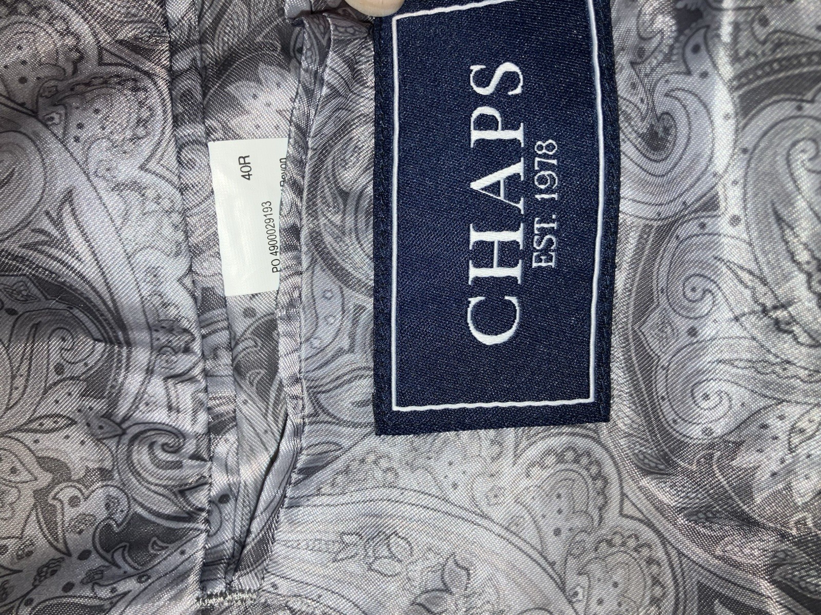 Chaps Men’s Blazer 44R Greenish Brown Excellent Condition