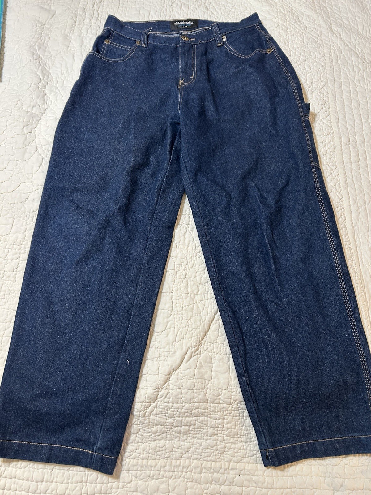 KNO BETTA Men’s Size 32×30 Jeans Carpenter Straight Leg Denim Dark Knobetta