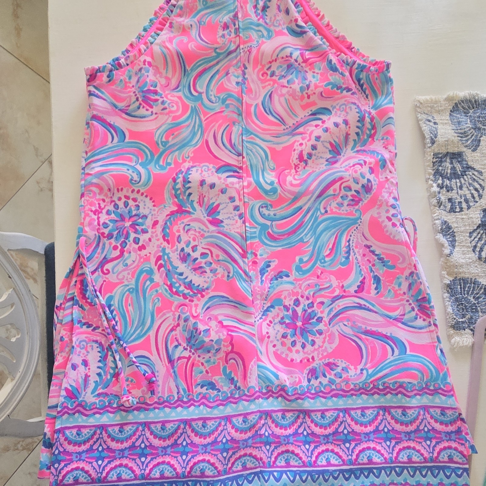 Lilly Pulitzer Pearl Romper Mini Dress Dont Be Jelly Prosecco Pink 6